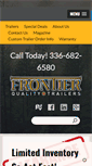 Mobile Screenshot of frontiertrailersandsheds.com